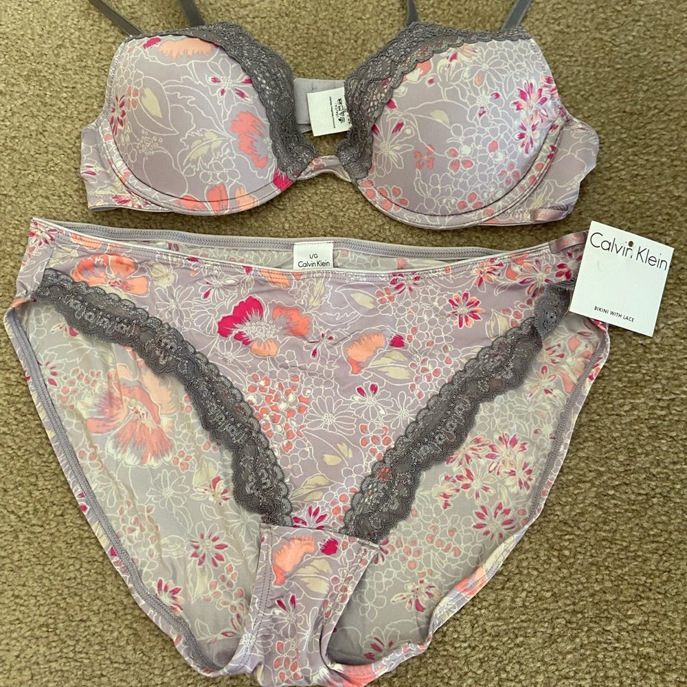 NWT Calvin Klein Bra and Bikini